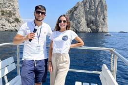 Tour in barca di Capri da Pompei, Ercolano e dintorni